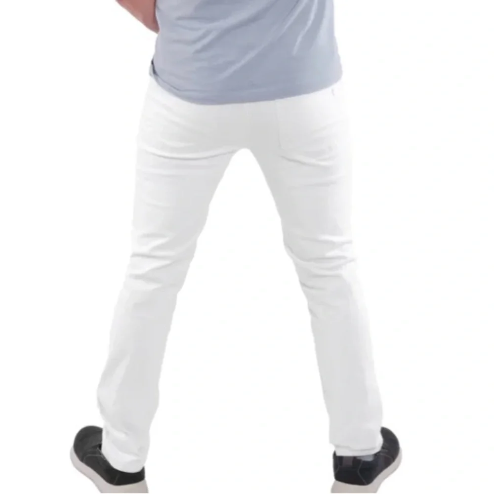 THE PERFECT FIT NYC SLIM THICK JEANS WHITE - 40W X 30L